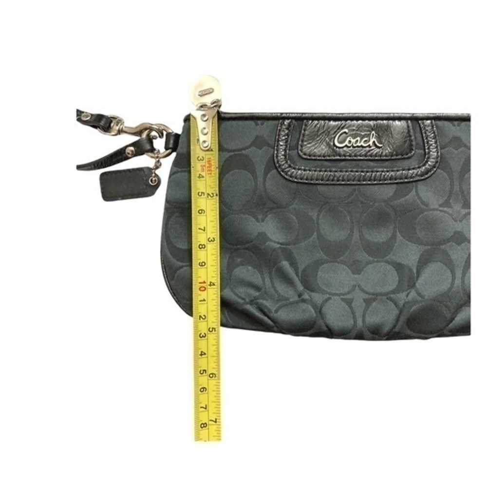 Coach black signature c large wristlet bag - Picture 3 of 6